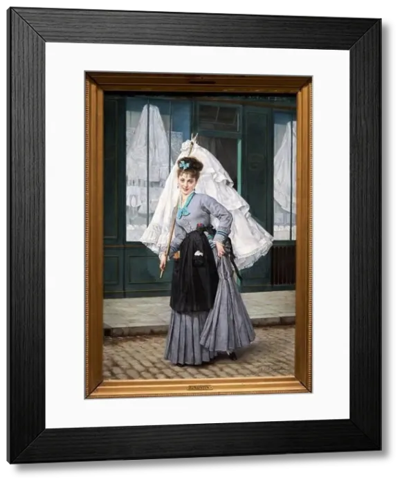 Framed Print : Jules Émile Saintin (1829-1894) Framed Print : Jules Émile Saintin (1829-1894)