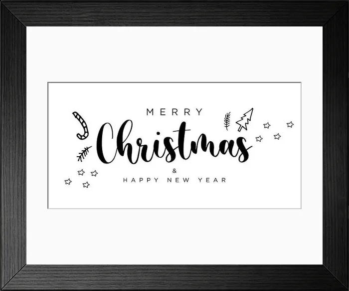 Framed Print : Merry Christmas red hand lettering inscription to winter holiday design Framed Print : Merry Christmas red hand lettering inscription to winter holiday design