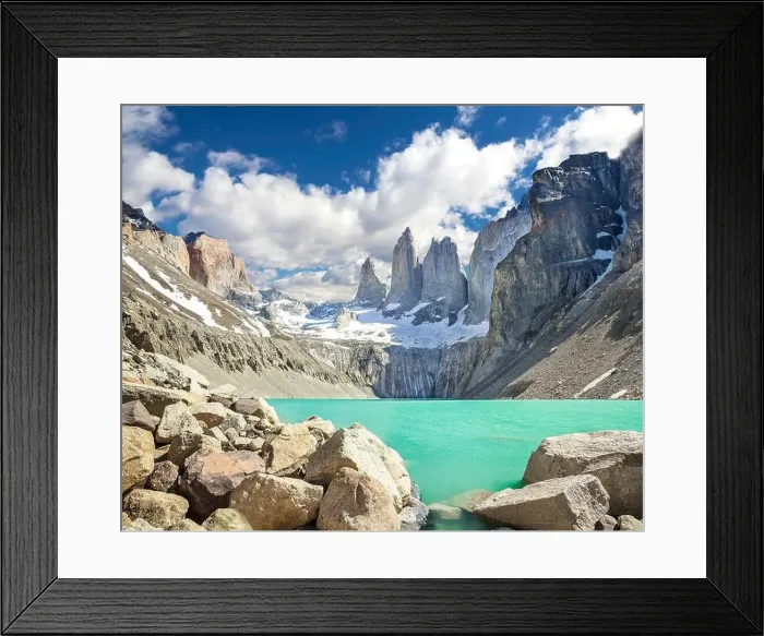 Framed Print : Torres del Paine mountains, Patagonia, Chile Framed Print : Torres del Paine mountains, Patagonia, Chile