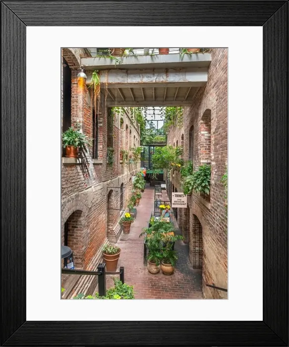 Framed Print : The Old Market Passageway, Omaha, Nebraska, USA Framed Print : The Old Market Passageway, Omaha, Nebraska, USA