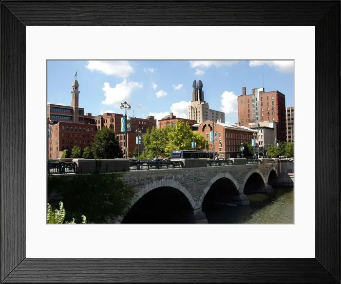 Framed Print : Main Street bridge Rochester NY USA Framed Print : Main Street bridge Rochester NY USA