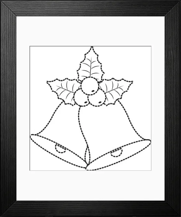 Framed Print : christmas bell vector illustration Framed Print : christmas bell vector illustration