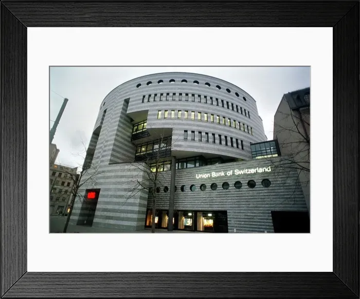 Framed Print : Branch of UBS (United Bank of Switzerland) Framed Print : Branch of UBS (United Bank of Switzerland)
