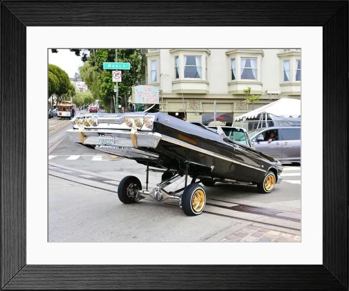 Framed Print : 1964 Chevrolet Impala convertible lowrider car San Francisco California USA Framed Print : 1964 Chevrolet Impala convertible lowrider car San Francisco California USA