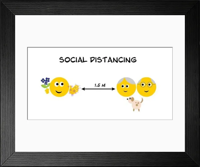 Framed Print : Emoji visiting elderly relatives Framed Print : Emoji visiting elderly relatives
