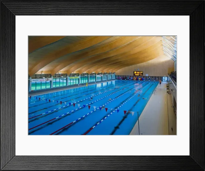 Framed Print : 50 m swimming pool at Mountbatten Centre Portsmouth Framed Print : 50 m swimming pool at Mountbatten Centre Portsmouth