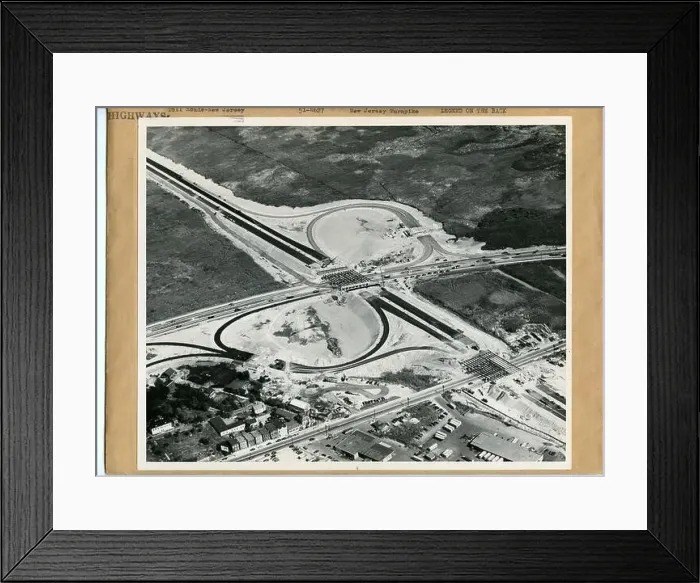 Framed Print : New Jersey Turnpike-Lincoln Tunnel Interchange Framed Print : New Jersey Turnpike-Lincoln Tunnel Interchange