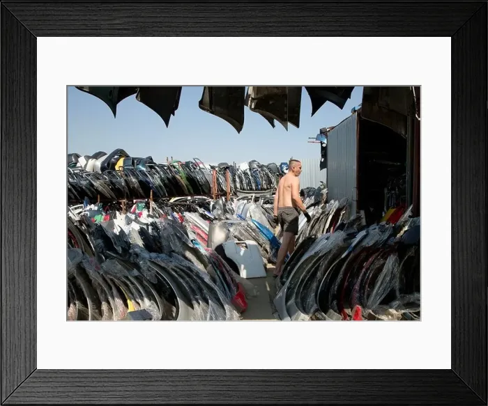 Framed Print : Przezmierowo, Poland, a Autotuerenhaendler on the largest car market in the region Framed Print : Przezmierowo, Poland, a Autotuerenhaendler on the largest car market in the region
