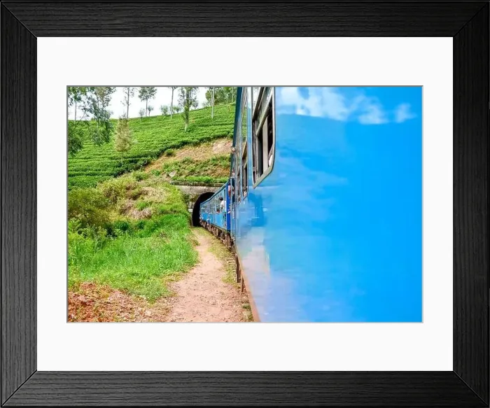 Framed Print : Udarata Manike's train passing by Bingeya Framed Print : Udarata Manike's train passing by Bingeya