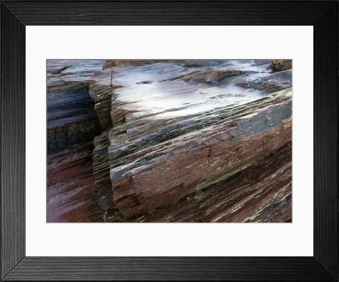 Framed Print : Slate Rock north Cornwall coast, Rock Framed Print : Slate Rock north Cornwall coast, Rock