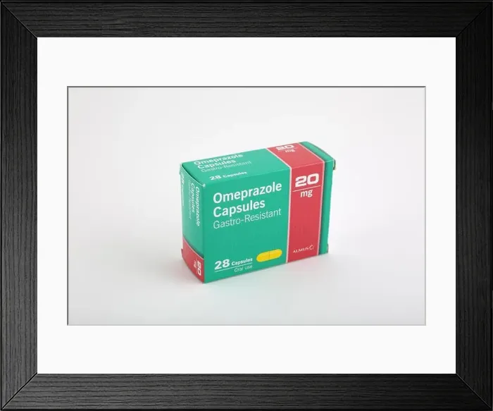 Framed Print : Medication box on white background Framed Print : Medication box on white background