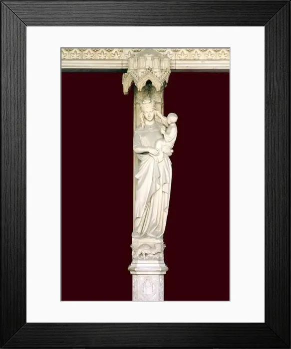 Framed Print : Virgin and Child in the Sainte Chapelle, Paris