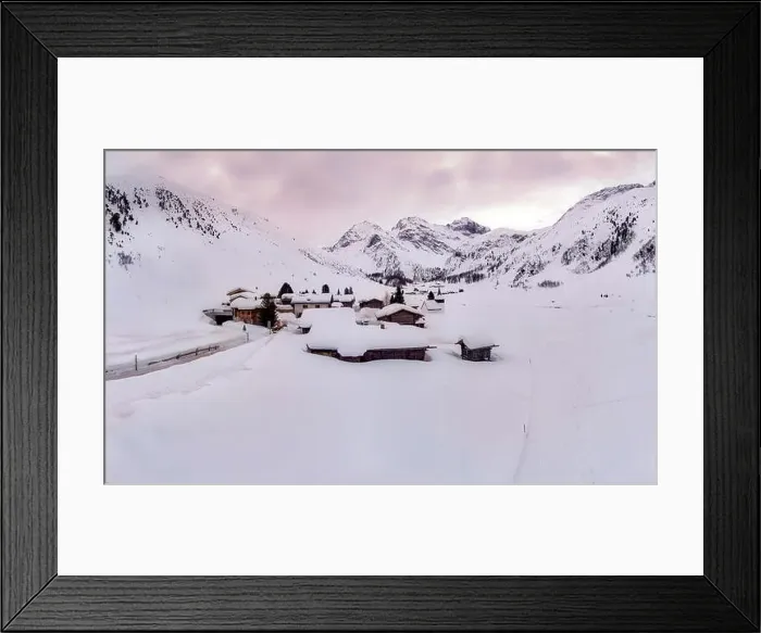Framed Print : Sertig Dörfli at the Sertig valley Framed Print : Sertig Dörfli at the Sertig valley