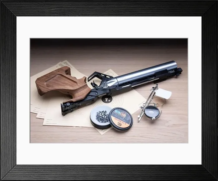 Framed Print : Feinwerkbau P8X air pistol Framed Print : Feinwerkbau P8X air pistol