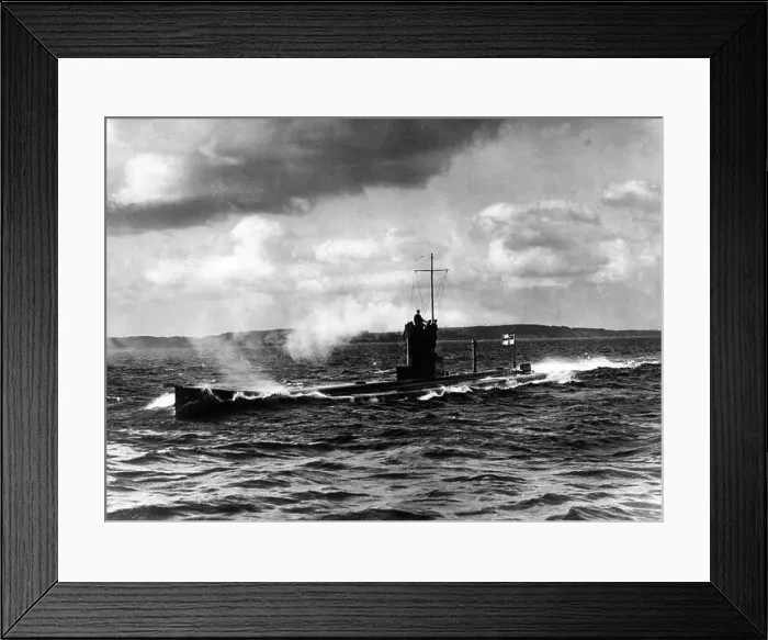 Framed Print : Picture of the German submarine U8 in the North Sea Framed Print : Picture of the German submarine U8 in the North Sea