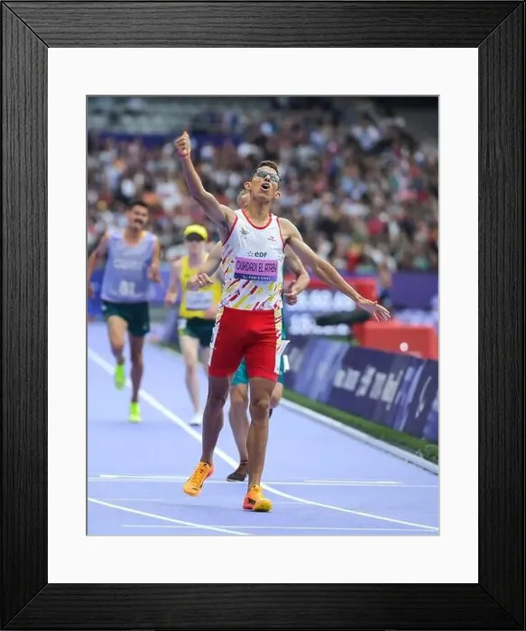 Framed Print : Paris, France. 31st Aug 2024. Yassine Ouhdadi El Ataby of Team Spain Framed Print : Paris, France. 31st Aug 2024. Yassine Ouhdadi El Ataby of Team Spain