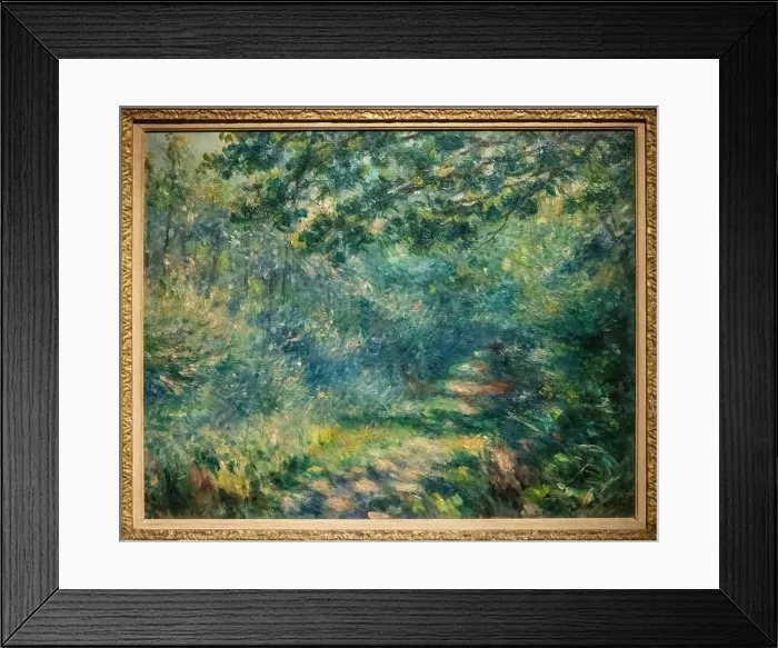 Framed Print : Pierre-Auguste Renoir, l'Allée au bois (The Woodland Path) Framed Print : Pierre-Auguste Renoir, l'Allée au bois (The Woodland Path)