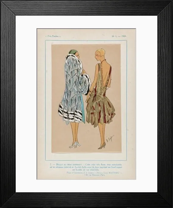 Framed Print : Très Parisien, 1926, No. 1, Pl Framed Print : Très Parisien, 1926, No. 1, Pl