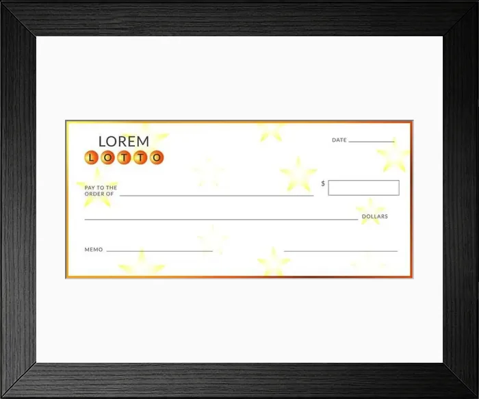 Framed Print : Blank lottery ticket template. Empy lotto check Framed Print : Blank lottery ticket template. Empy lotto check