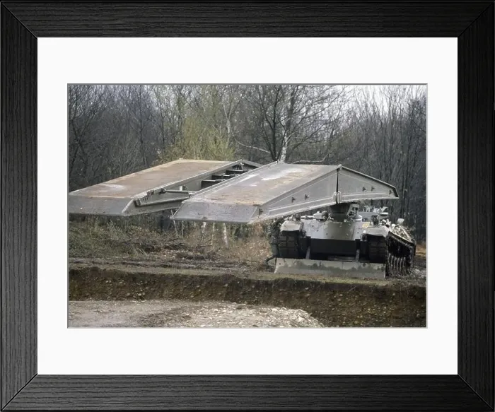 Framed Print : Italian Army, Leopard Biber bridge layer tank Framed Print : Italian Army, Leopard Biber bridge layer tank