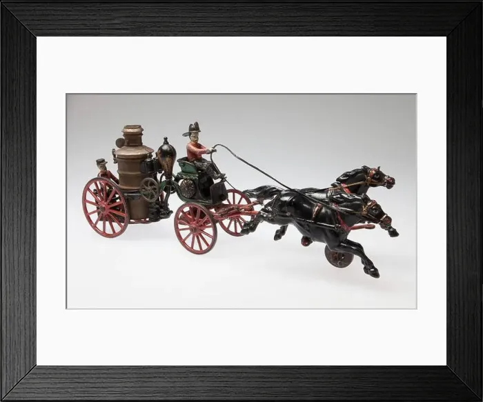 Framed Print : Cast iron Pratt & Letchworth Deluxe Fire Engine set Framed Print : Cast iron Pratt & Letchworth Deluxe Fire Engine set