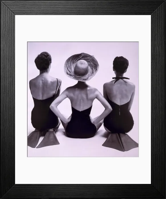 Framed Print : Toni Frissell, Swim fashion, 1950 Framed Print : Toni Frissell, Swim fashion, 1950