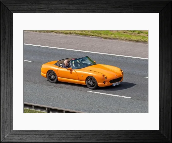 Framed Print : 1994 90s nineties British TVR Chimaera Orange Sports Car Cabriolet Petrol 4552 cc Framed Print : 1994 90s nineties British TVR Chimaera Orange Sports Car Cabriolet Petrol 4552 cc