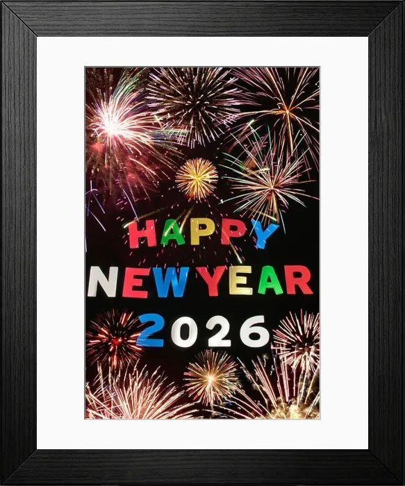 Framed Print : HAPPY NEW YEAR 2026 Framed Print : HAPPY NEW YEAR 2026