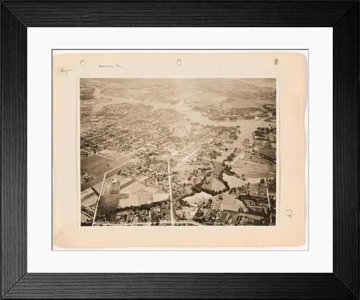 Framed Print : Virginia - Hampton & Hampton Roads, Aerial Photograph Framed Print : Virginia - Hampton & Hampton Roads, Aerial Photograph
