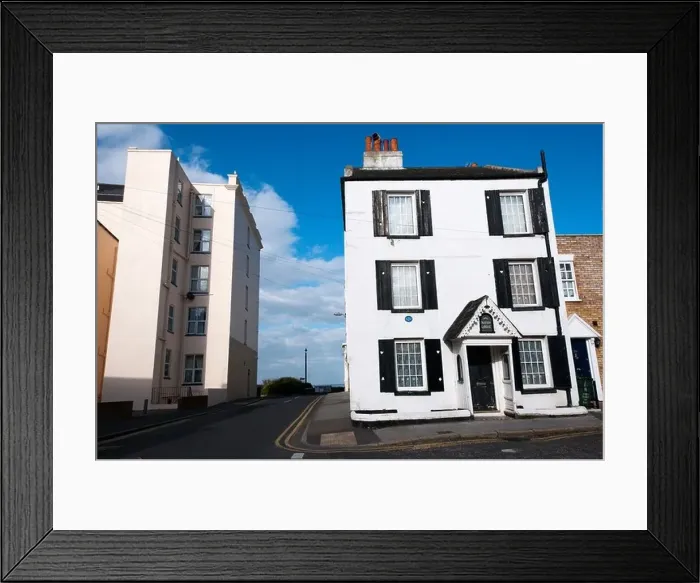 Framed Print : The white building on the right (Albion Lodge) Framed Print : The white building on the right (Albion Lodge)