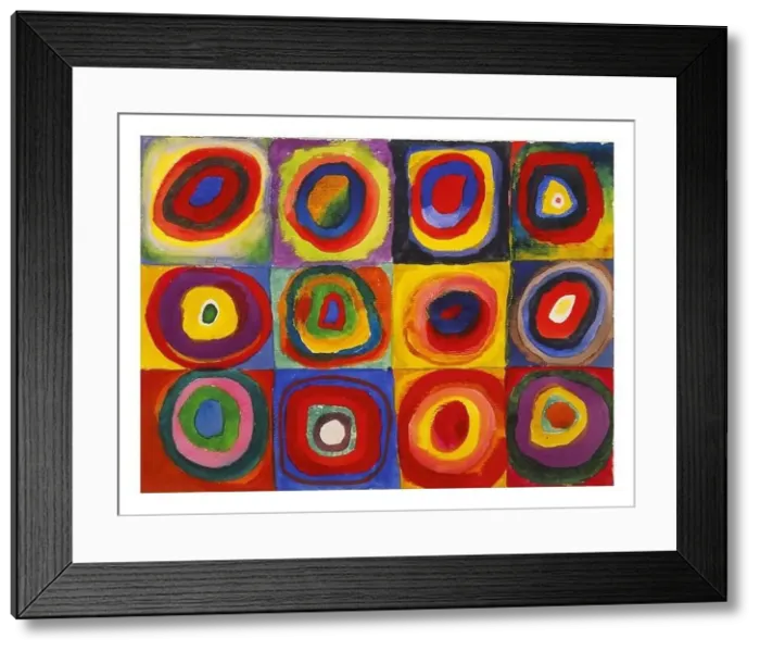 Framed Print : Color Study: Squares with Concentric Circles – Art by Wassily Kandinsky - Quadrate mit konzentrischen Ringen 1913 Framed Print : Color Study: Squares with Concentric Circles – Art by Wassily Kandinsky - Quadrate mit konzentrischen Ringen 1913