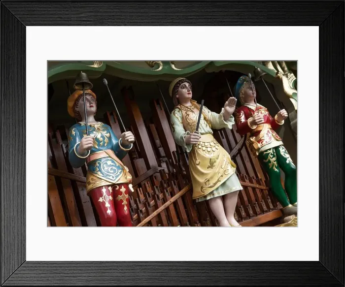 Framed Print : Figures on an old Gasparin mechanical organ Framed Print : Figures on an old Gasparin mechanical organ