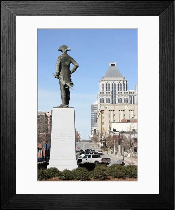Framed Print : A monument to the man for whom the city is named Framed Print : A monument to the man for whom the city is named