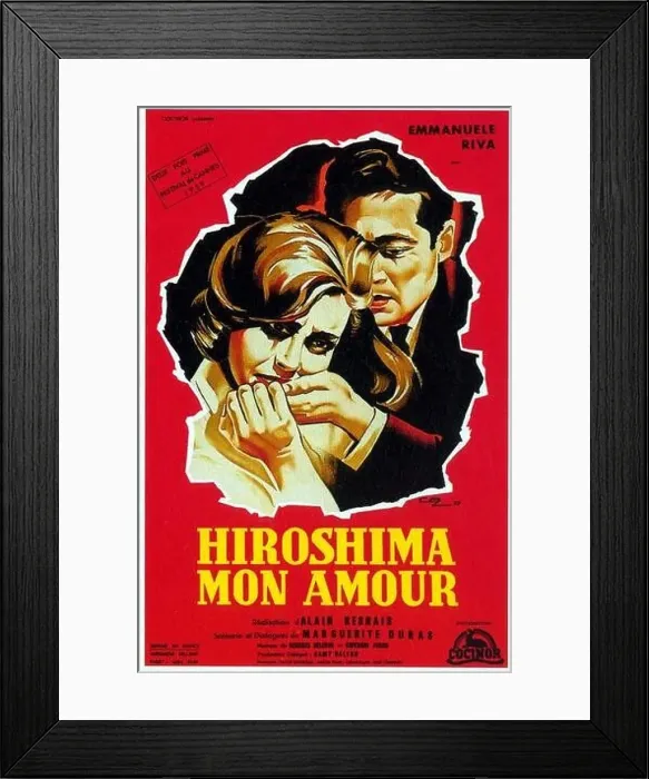 Framed Print : Hiroshima mon amour Year : 1958 - France Director : Alain Resnais French poster Framed Print : Hiroshima mon amour Year : 1958 - France Director : Alain Resnais French poster