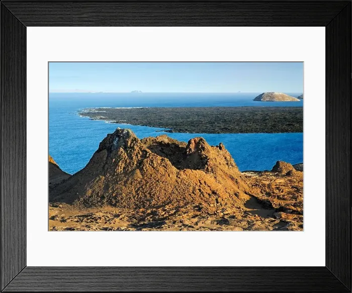 Framed Print : Primeval volcanic scenery with small crater Framed Print : Primeval volcanic scenery with small crater