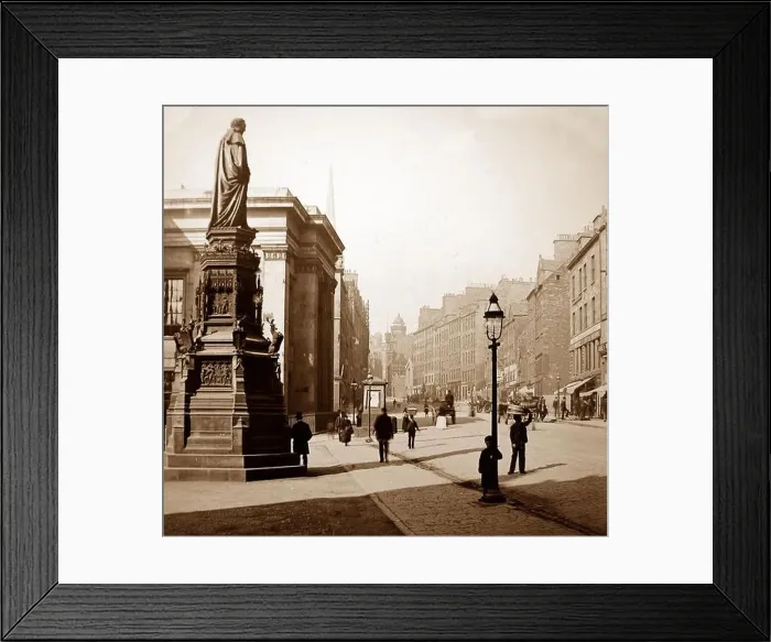 Framed Print : The Heart of Midlothian on the Royal Mile, Edinburgh - Victorian period Framed Print : The Heart of Midlothian on the Royal Mile, Edinburgh - Victorian period