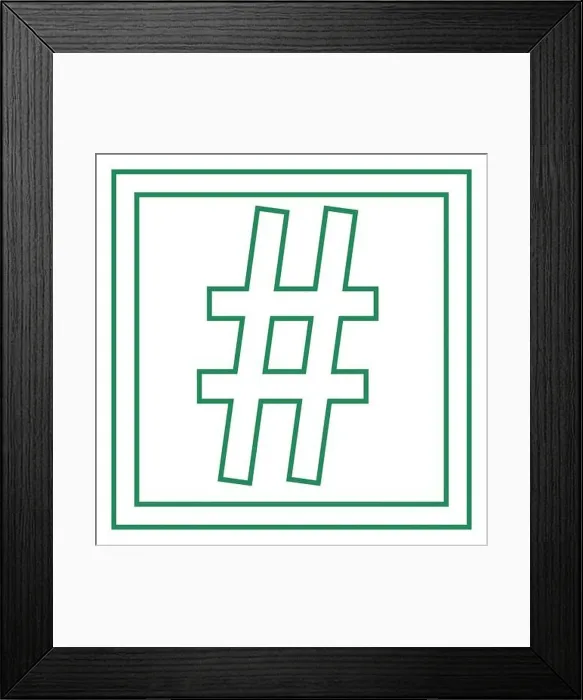 Framed Print : Hashtag signs. Number sign, hash, or pound sign Framed Print : Hashtag signs. Number sign, hash, or pound sign