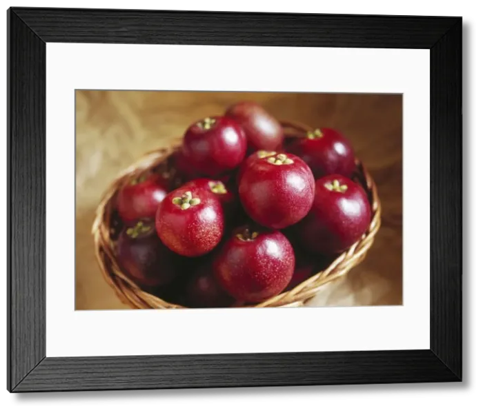 Framed Print : Indian kokum ; kokam fruit in cane basket ; garcinia indica ; india ; asia Framed Print : Indian kokum ; kokam fruit in cane basket ; garcinia indica ; india ; asia
