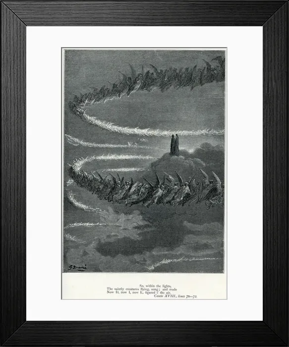 Framed Print : Illustration by Gustave Dore from The Vision of Purgatory and Paradise by Dante Alighieri Framed Print : Illustration by Gustave Dore from The Vision of Purgatory and Paradise by Dante Alighieri
