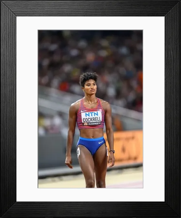 Framed Print : Anna COCKRELL participating in the 400 meters at the World Athletics Championships in Budapest 2023 Framed Print : Anna COCKRELL participating in the 400 meters at the World Athletics Championships in Budapest 2023