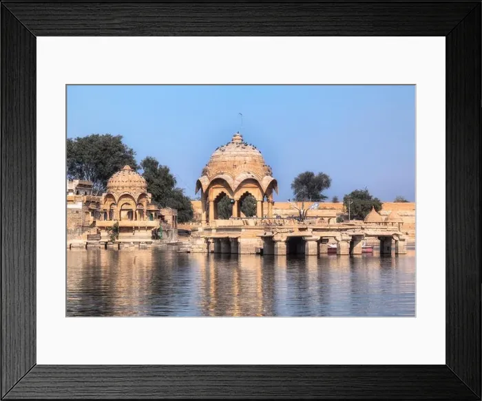 Framed Print : Ganga Sagar, Gadisar lake, Jaisalmer, Rajasthan; India; Asia; Framed Print : Ganga Sagar, Gadisar lake, Jaisalmer, Rajasthan; India; Asia;