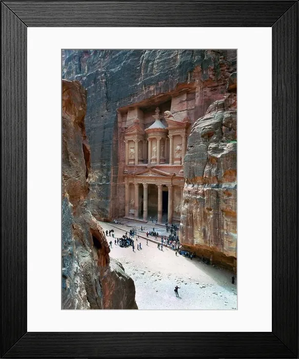 Framed Print : The ancient city Al-Bitra carved in stone, Jordan Framed Print : The ancient city Al-Bitra carved in stone, Jordan