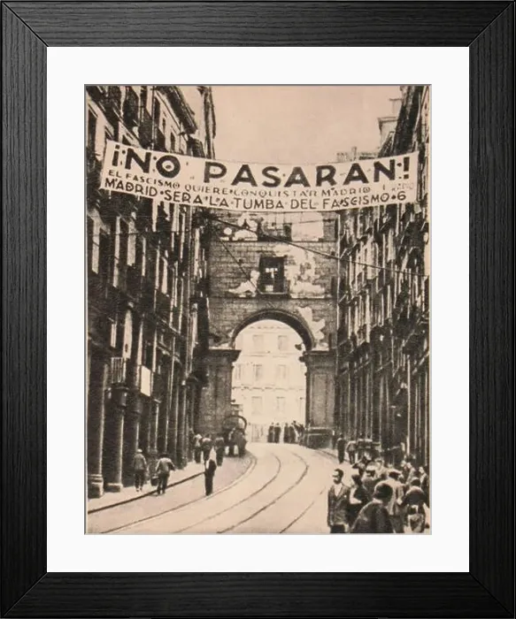 Framed Print : 414 ¡No pasarán! Madrid Framed Print : 414 ¡No pasarán! Madrid