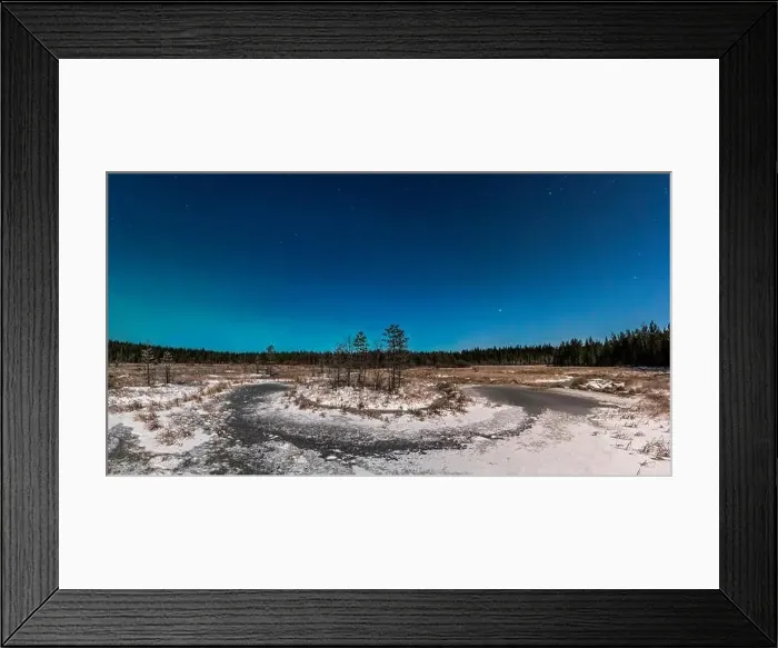 Framed Print : Panoramic shot of a Finnish mire Framed Print : Panoramic shot of a Finnish mire
