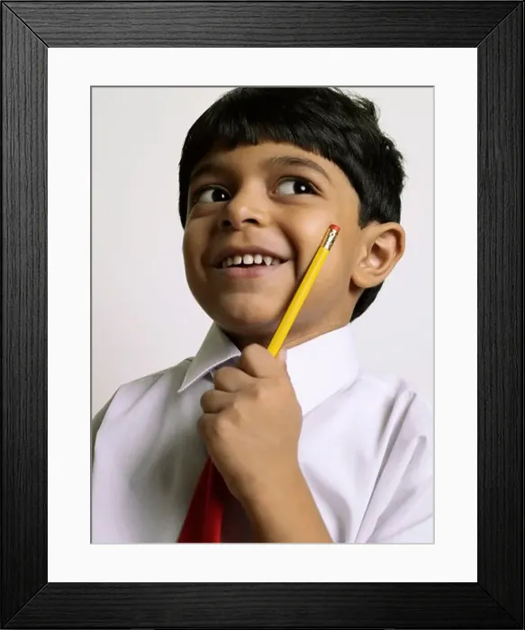 Framed Print : Boy in school Uniform Framed Print : Boy in school Uniform