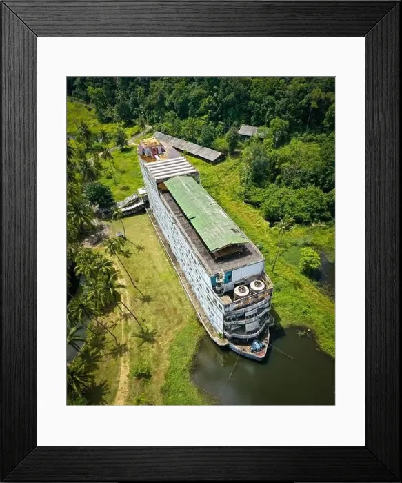 Framed Print : Abandoned Boat Chalet, Ghost Ship in Grand Lagoona, Koh Chang, Trat, Thailand Framed Print : Abandoned Boat Chalet, Ghost Ship in Grand Lagoona, Koh Chang, Trat, Thailand