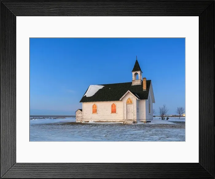 Framed Print : Abandoned church of the ghosttown Union Point, Manitoba, Canada Framed Print : Abandoned church of the ghosttown Union Point, Manitoba, Canada