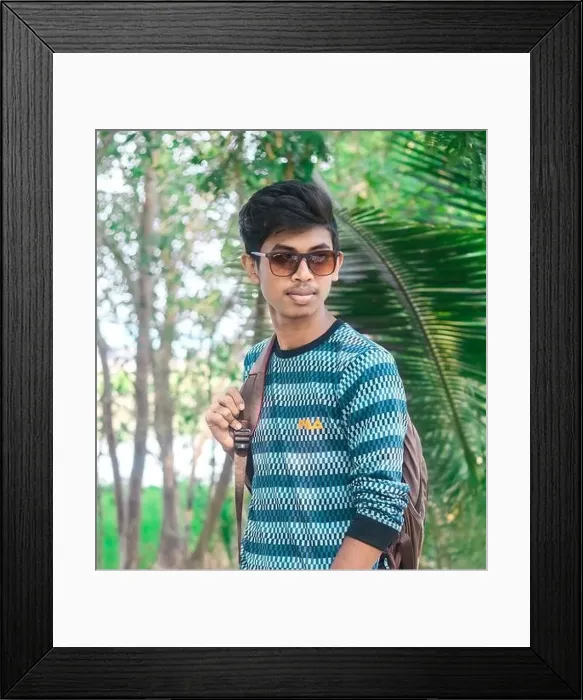 Framed Print : A cute boy is a simple style Framed Print : A cute boy is a simple style