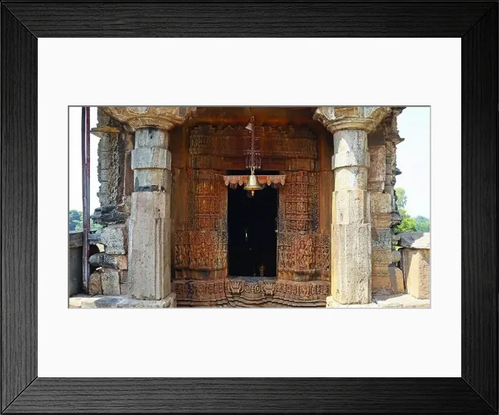 Framed Print : Carved garbhagriha entrance of Lord Shiva Temple, Bavka, Dahod, Gujarat, India Framed Print : Carved garbhagriha entrance of Lord Shiva Temple, Bavka, Dahod, Gujarat, India