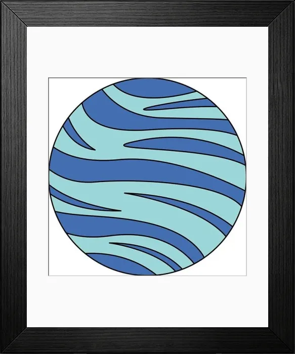 Framed Print : Neptune planet isolated Framed Print : Neptune planet isolated
